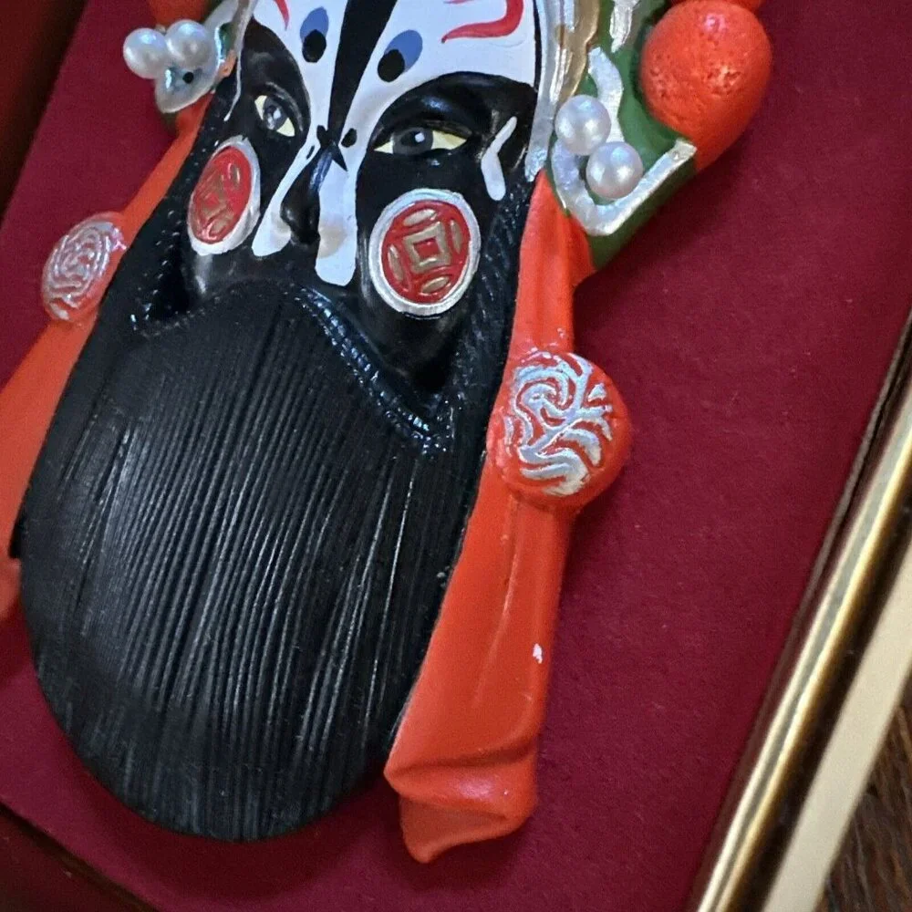 Chen Jiugong Chinese Opera Make-Up‎ Mask by Fengyatang Handicrafts